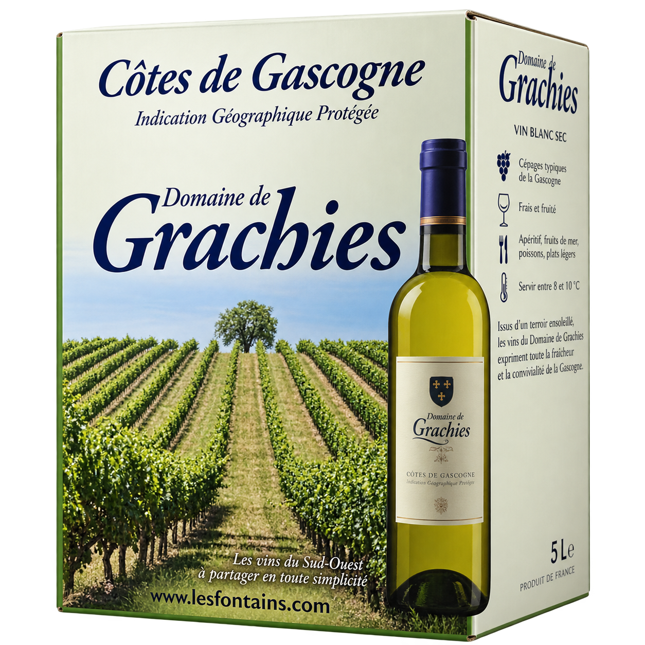 Grachies CĂ´tes de Gascogne 10 Liter Bag in Box