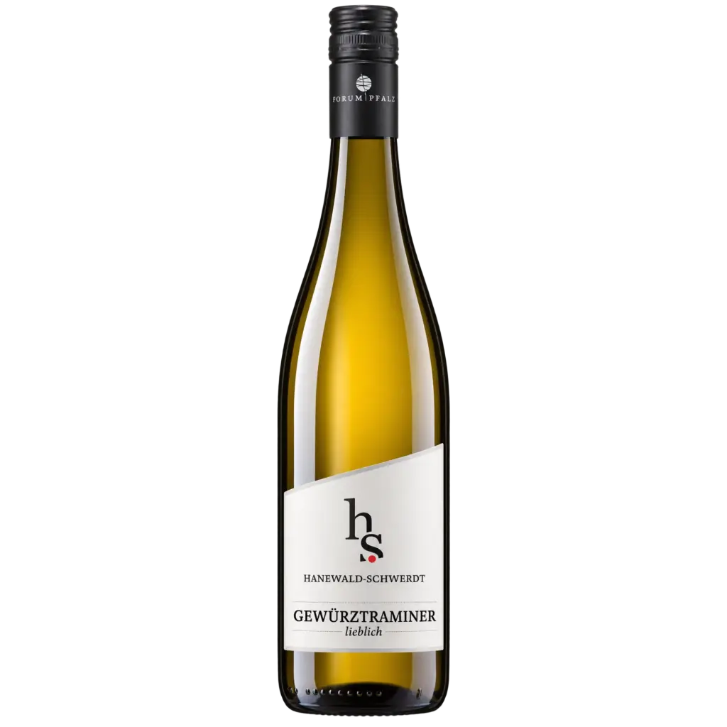 Hanewald-Schwerdt Gewürztraminer lieblich – Weißwein aus der Pfalz, 0,75 l
