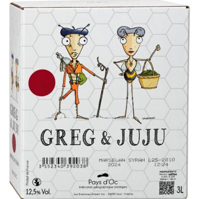 Greg & Juju Pinot Grenache Rosé 3l Bag in Box