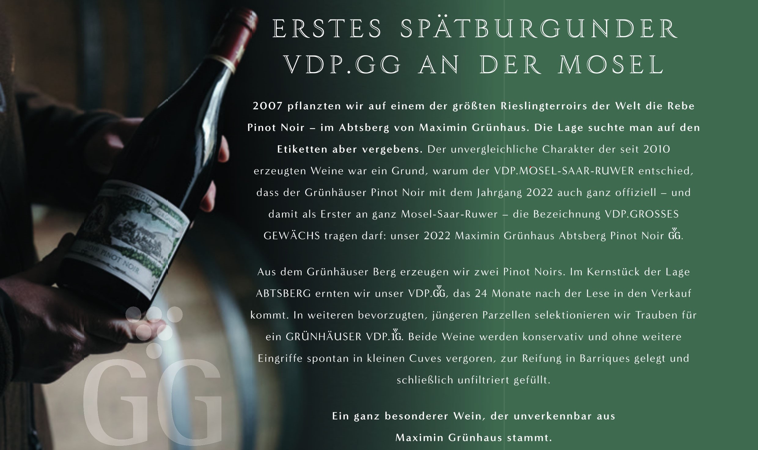 Es ist an der Zeit – das erste Spätburgunder VDP.GG an der Mosel