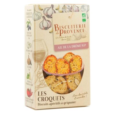 Biscuiterie de Provence - Croquets mit Knoblauch aus der Drôme g.g.A. 90g