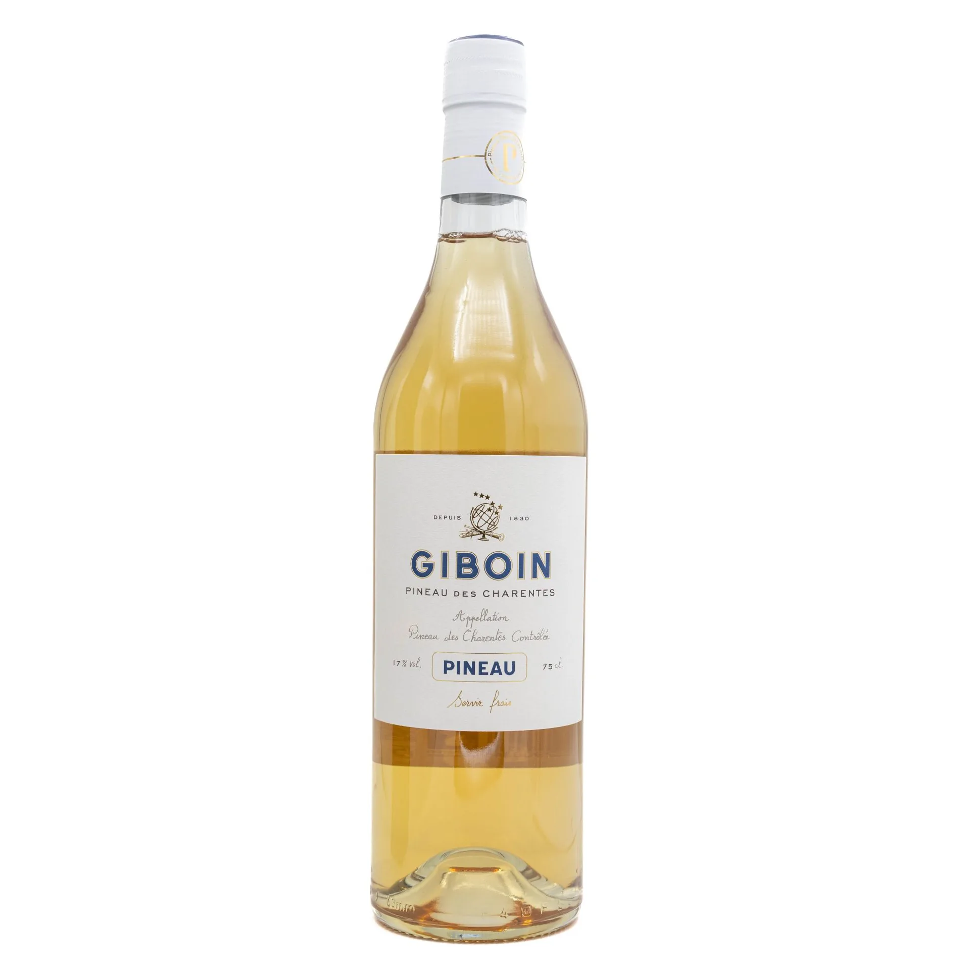 Giboin Pineau des Charentes Blanc – Flasche des weißen französischen Aperitifs