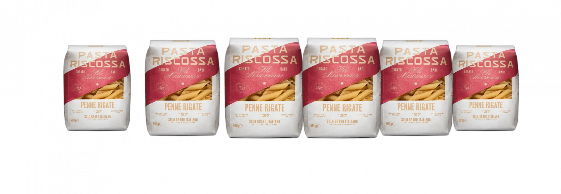 Pasta Riscossa - Penne Rigate N°27 Premium Karton 10kg