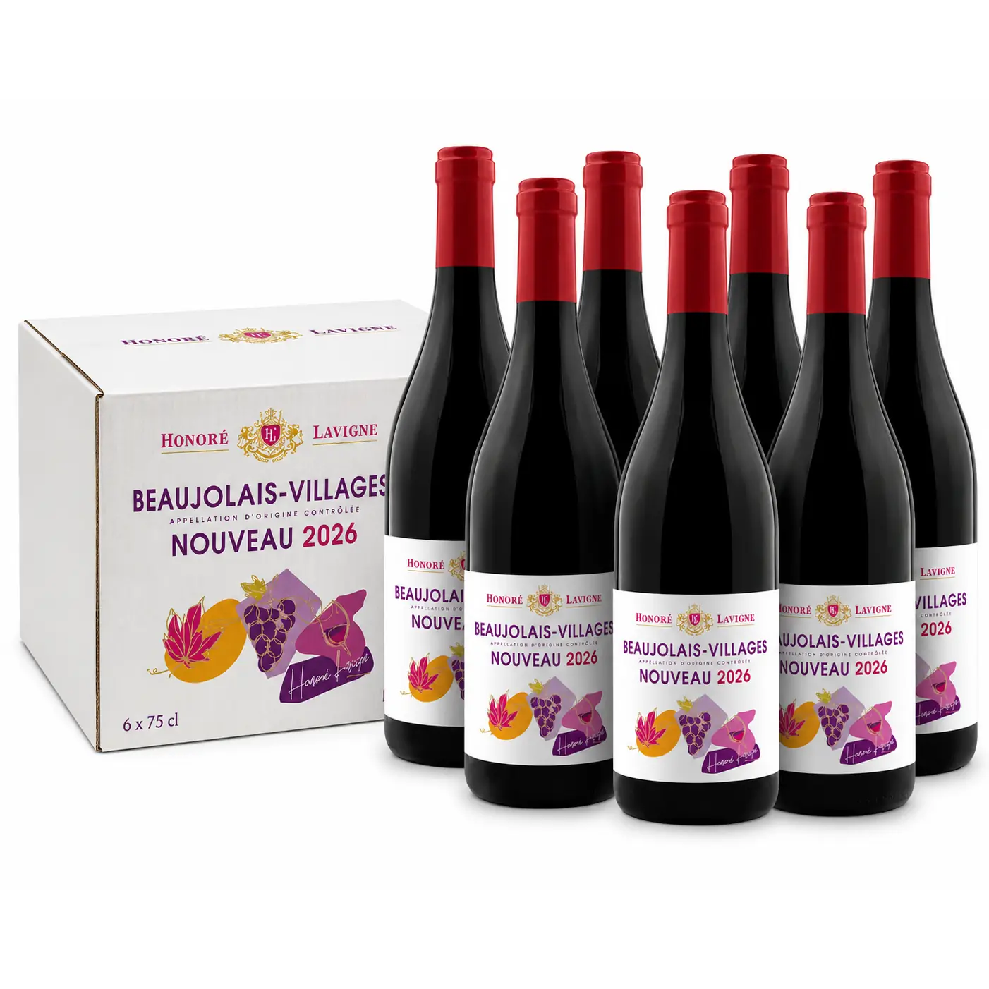 Honoré Lavigne - Beaujolais Villages Nouveau 2026 - 6 Flaschen – Bild 3